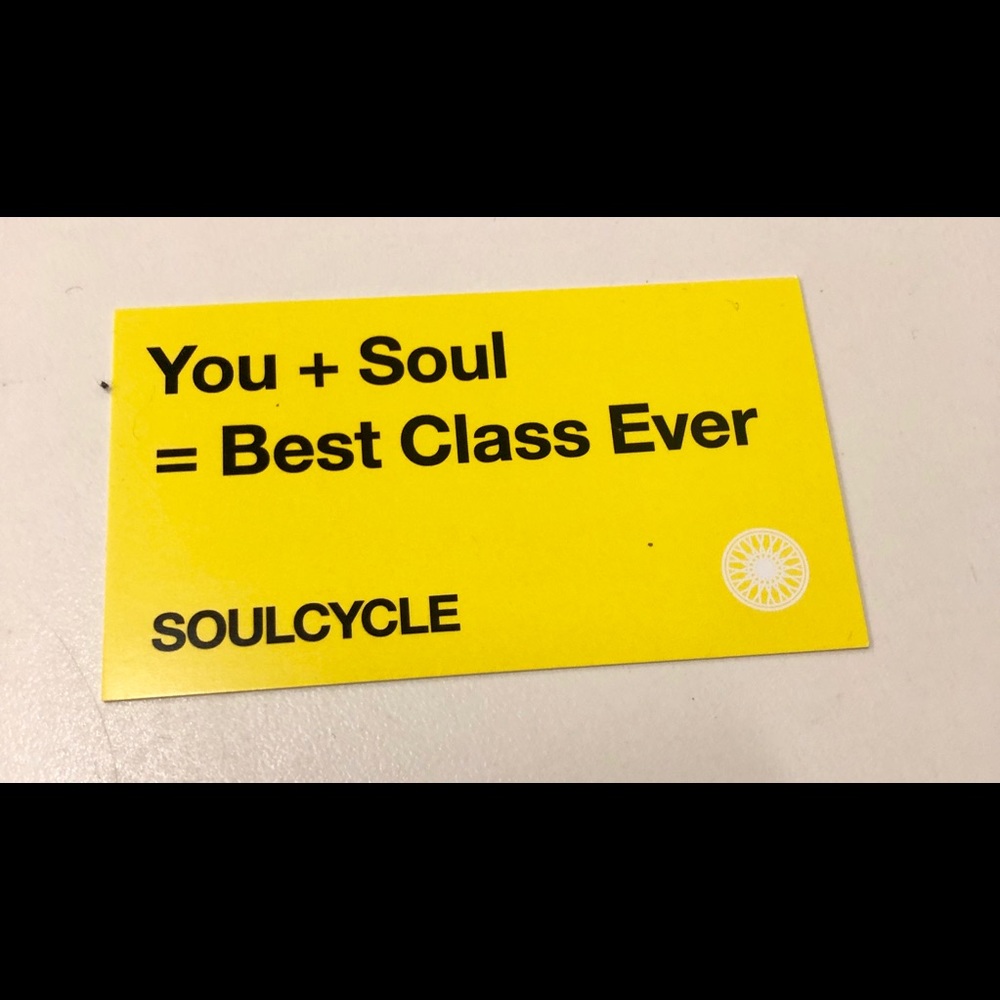SOULCYCLE pass!